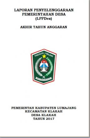 LPPDes Klakah Tahun Anggaran 2017 SIAP!